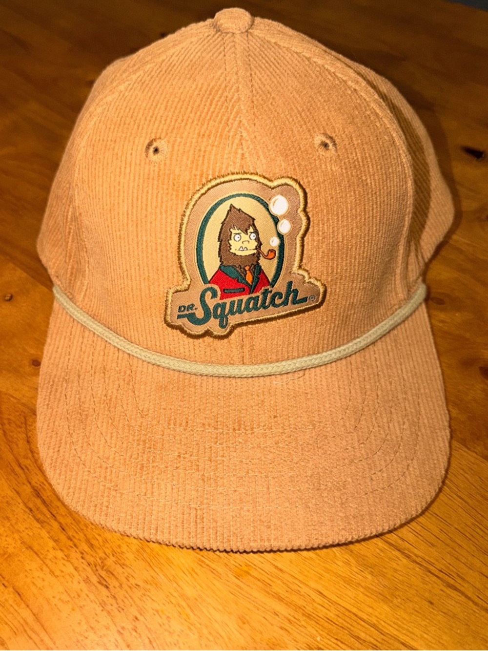 Dr. Squatch Peach Corduroy Snapback Hat